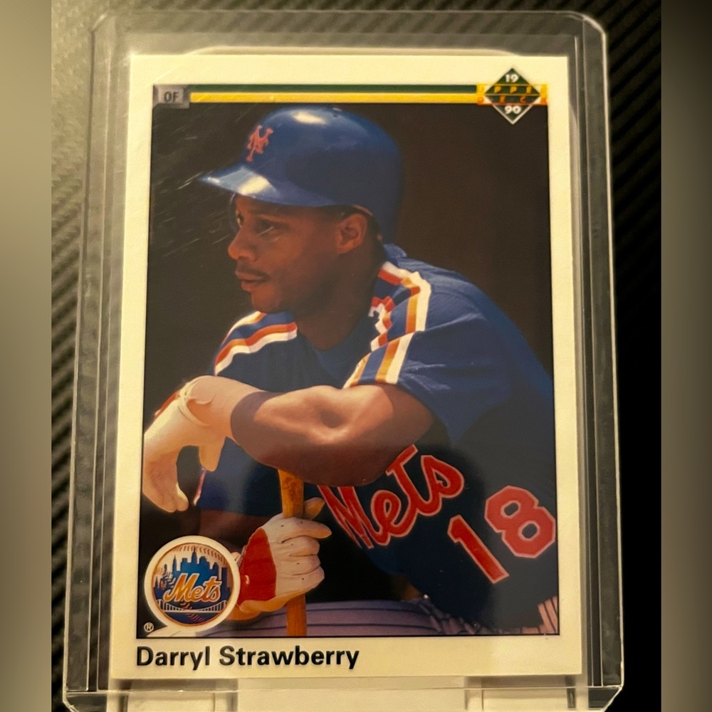 1990 New York Mets Daryl Strawberry Upper Deck #182 MLB Baseball Trading Card